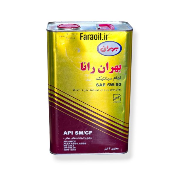 روغن موتور بهران رانا ۵W50 حجم ۴ لیتر سینتتیک