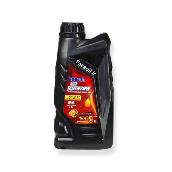 روغن موتور سیکلت ایرانول مدل MOTOROW 20W50 حجم ۱ لیتر