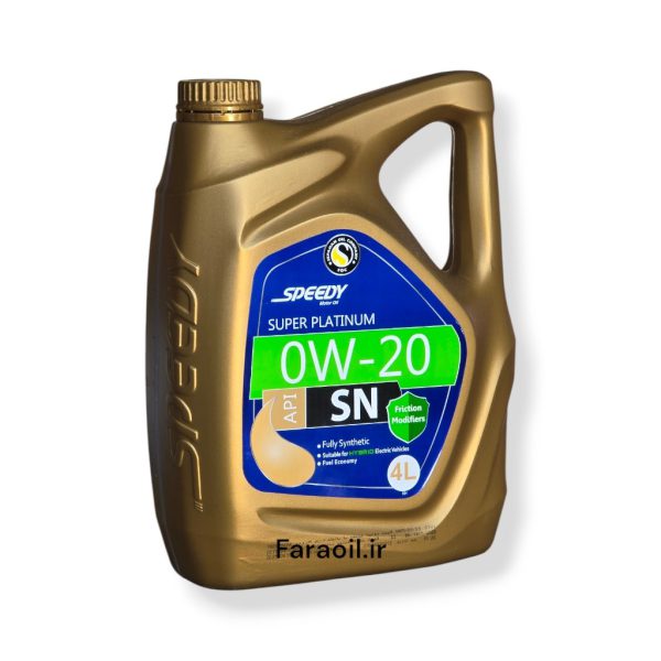 روغن موتور اسپیدی سوپر پلاتینیوم 0W20 حجم ۴ لیتر SN